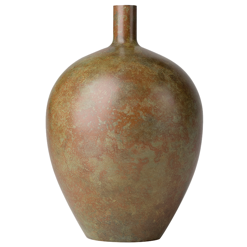 铜师傅铜器之九寸兰型花瓶工艺品