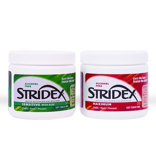 美国Stridex水杨酸棉片祛痘痘印去闭口粉刺黑头刷酸果酸收缩毛孔