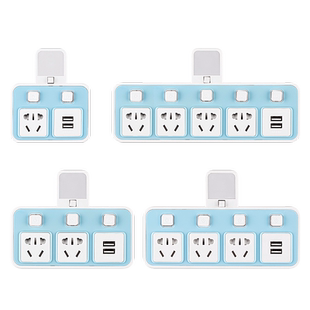 多功能插座转换器无线不带线万能转换插排多孔多头家用美甲多用、