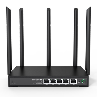 磊科B6全千兆无线路由器多WAN口商铺专用wifi企业级5G双频1200M高速穿墙铁壳支持医保专线电信移动联通宽带