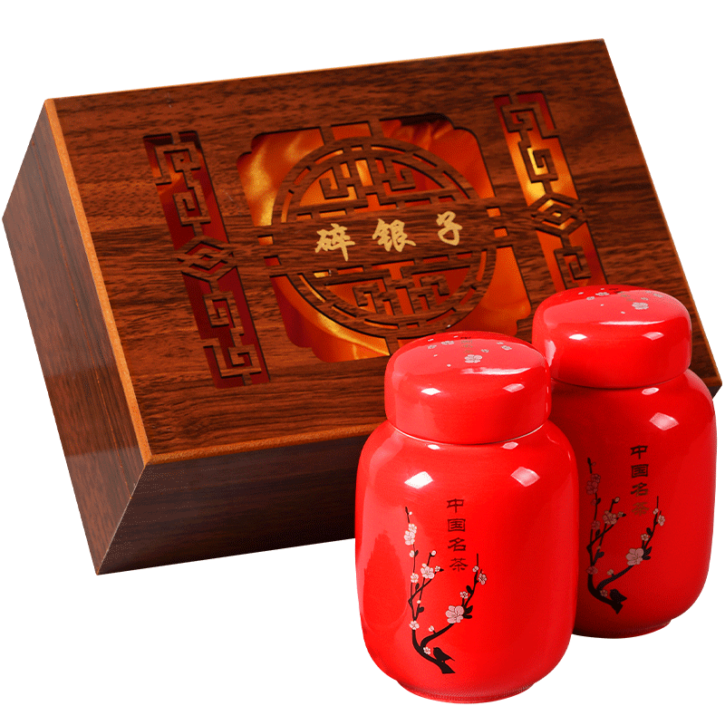 精品糯香熟茶礼盒装500g碎银子