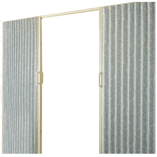 立川百叶隔断帘卫生间推拉pvc塑料折叠软门帘厨房卧室隔热防冷气