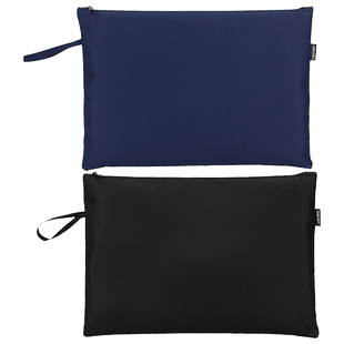 得力拉链袋加厚防水文件袋布质帆布手提袋学生试卷分类收纳袋会议办公电脑出差公文包可定制印刷企业logo文字