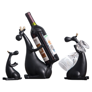 轻奢创意红酒架子家用家居装饰品北欧酒杯展示架立式桌面葡萄酒架