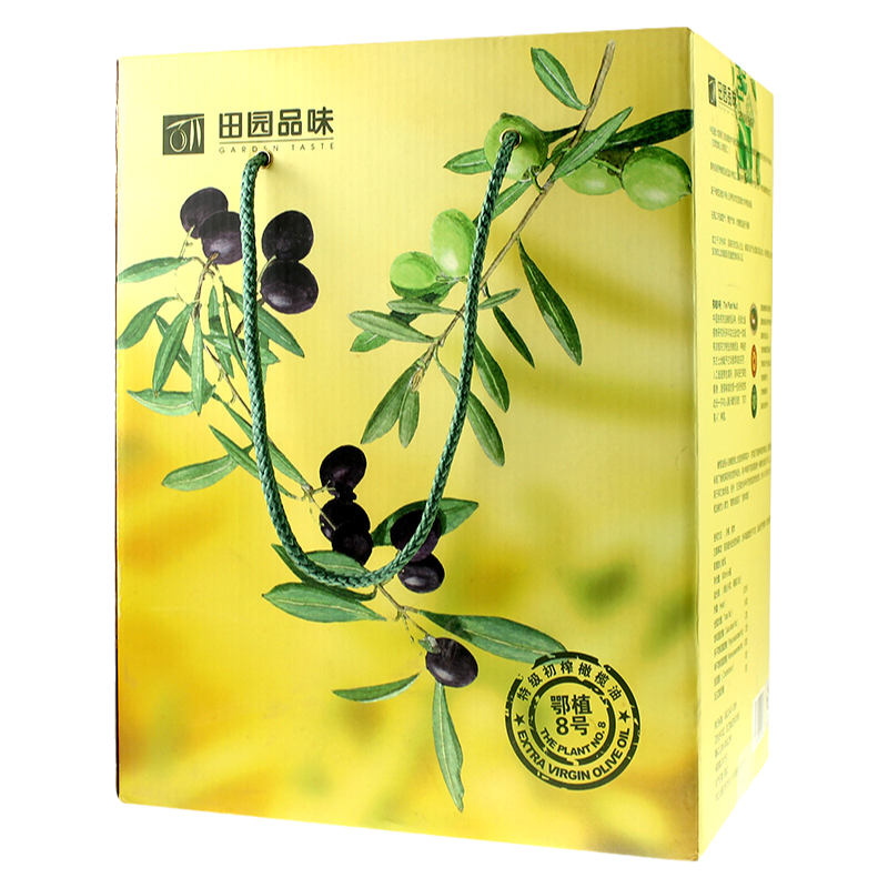 田園品味有機(jī)特級初榨橄欖油鄂植8號250mlx6瓶武都特產(chǎn)涼拌口服油