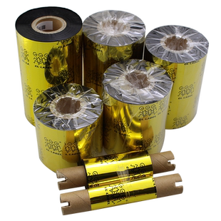 GLLABEL蜡基炭带卷混合全树脂碳带110X300m 50 60 70 80 90 100斑马888t不干胶标签纸增强腊基色带条码打印机