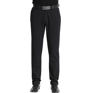 红都男装休闲裤秋冬厚款微弹商务休闲男士长裤直筒高腰上班休闲裤