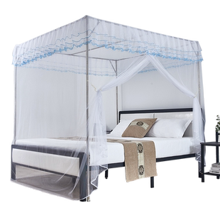 蚊帐家用免安装公主风2024年加厚新款落地高级简易万能不锈钢支架