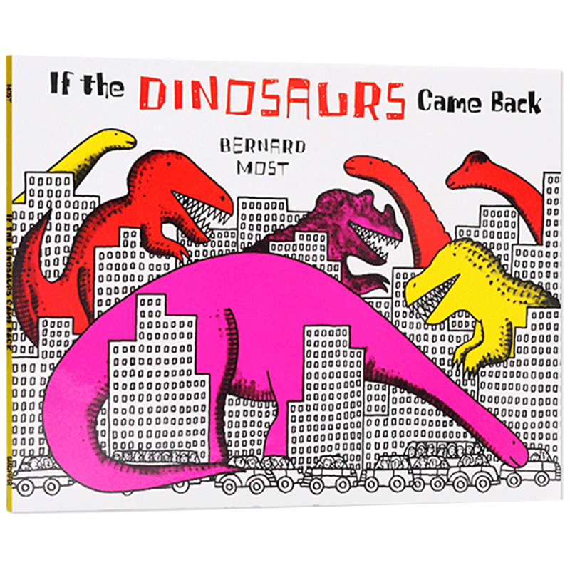 现货 如果恐龙回来了 If the Dinosaurs Came Back  廖彩杏书单 英文原版 恐龙重现 排比句型 宝宝启蒙书籍3-6岁