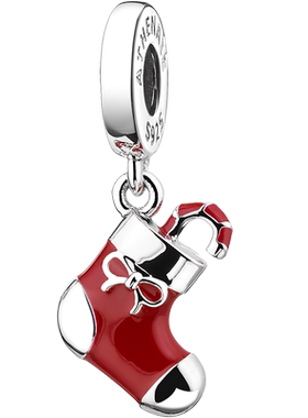 diy925银红色圣诞节礼物手串配珠