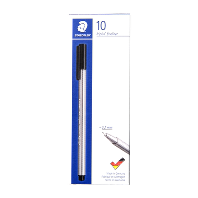 施德楼纤维笔三角细字书写填色