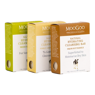 澳洲MooGoo鲜奶手工皂婴幼儿童孕妇敏感肌洁面洗澡卸妆130g