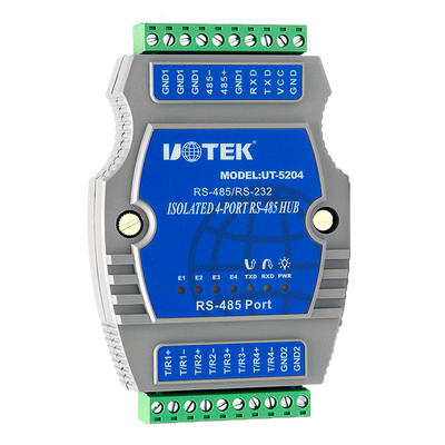 宇泰工业级隔离防雷4口485集线器