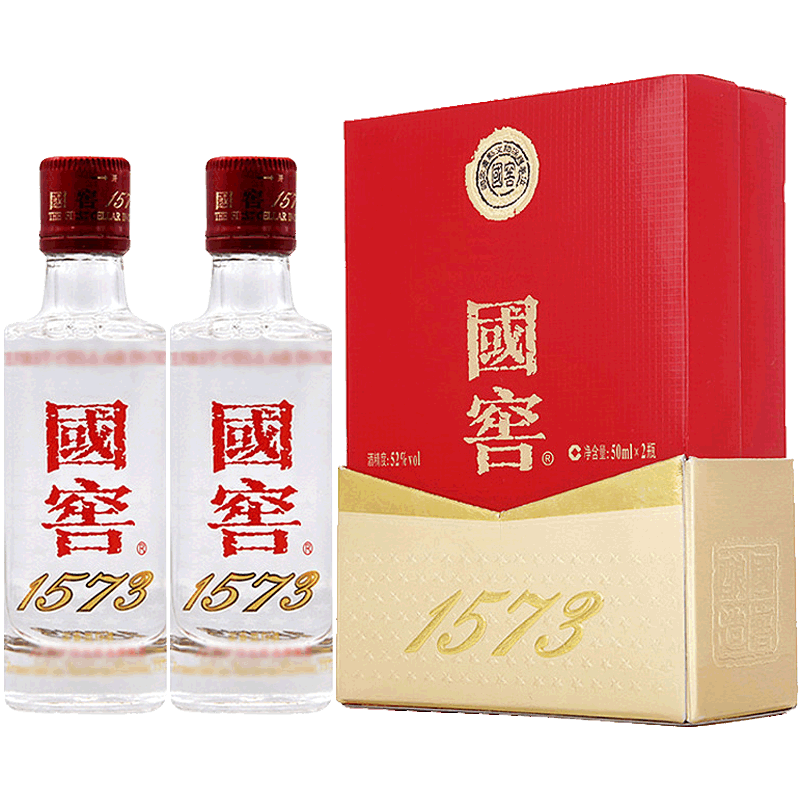国窖1573小酒礼盒52度50ml*2