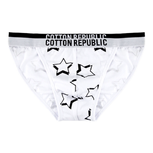 Cotton Republic/棉花共和国男士吞架内裤棉质情侣款三角性感中腰