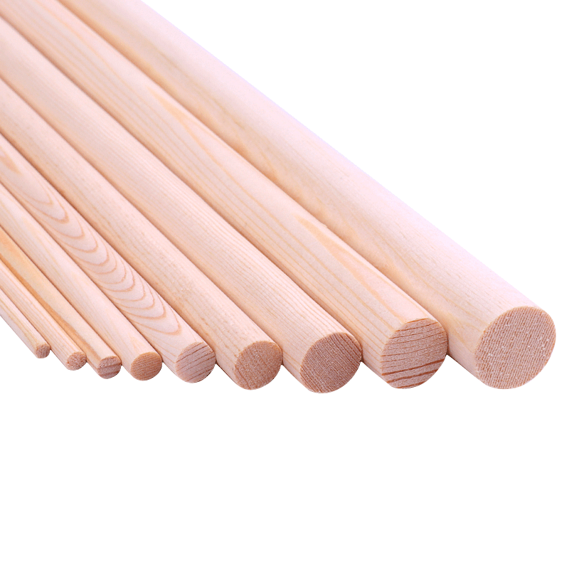 圆木棒松木棍沙盘模型材料实木棒荷桦木棒雪糕棒diy手工制作圆棍