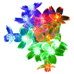 钱康庭院挂灯装饰led串灯闪灯家用气氛彩灯花朵灯饰挂件梅花挂灯