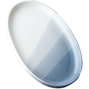 悠瓷创意陶瓷鱼盘北欧ins大号菜盘家用鱼盘子新款椭圆形装鱼盘