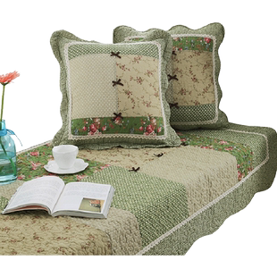 幕知全棉田园布艺飘窗垫防滑阳台垫子窗台垫沙发垫飘窗垫加厚包邮