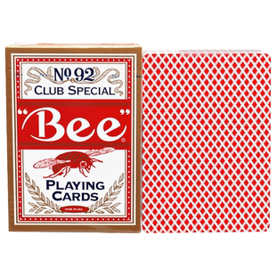NO.92小蜜蜂扑克牌正品美国bee扑克纸牌宽牌百家乐德州扑克专用牌