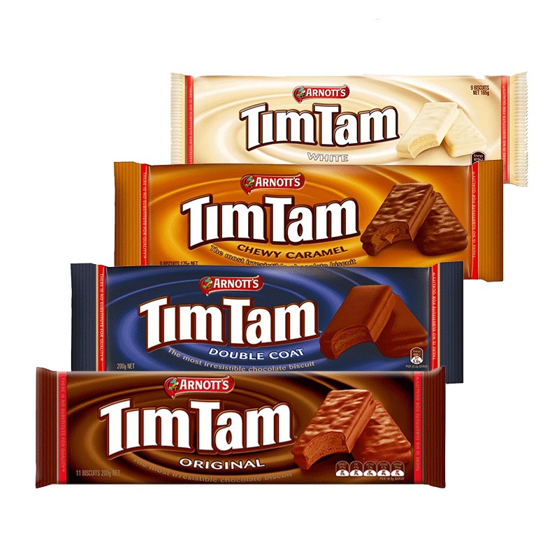 澳大利亚进口零食TimTam雅乐思原味黑巧克力夹心威化饼干200g