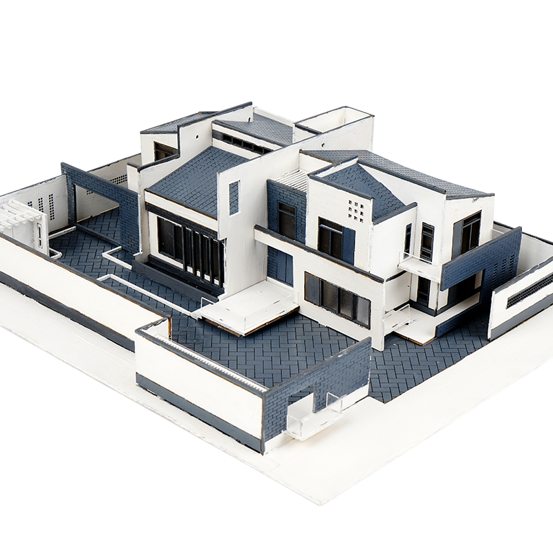 diy手工建筑沙盘模型仿真场景