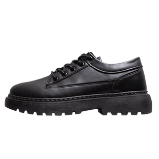 春季皮鞋男英伦休闲帅气学生黑色男鞋韩版潮流百搭商务正装小皮鞋