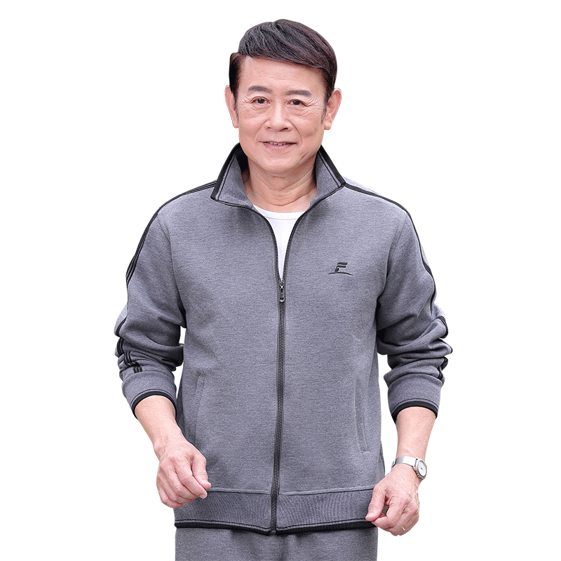 中老年运动套装爸爸休闲三件套