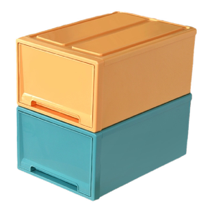 彩色儿童组合衣柜宝宝抽屉式收纳柜家用内衣储物盒衣橱整理收纳箱