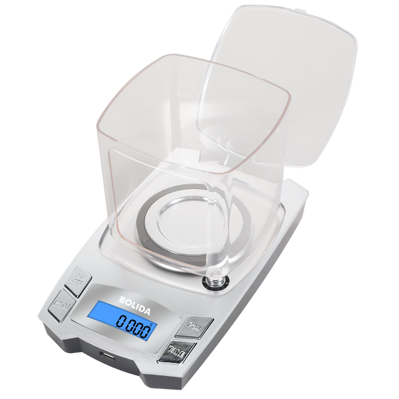 高精度电子秤0.001g珠宝黄金克拉微精准克度称药材天平精密mg毫克
