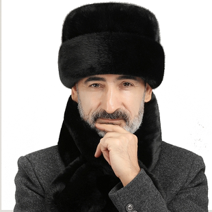 老年人帽子男冬天保暖东北男士中老年爸爸爷爷护耳老头雷锋帽冬季