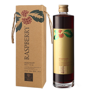 黑尚莓树莓酒 覆盆子酒利口酒15度加强型红酒桑葚酒高度果酒500ml