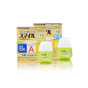 日本进口LION狮王smile40EX滴眼液微笑金装眼药水温和版清凉版5度