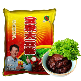 东北大酱正宗 宝泉大豆酱黄豆酱东北特产豆瓣酱500g*5袋大葱蘸酱
