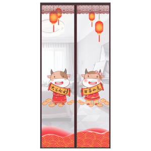 魔术贴加密磁铁免打孔防蚊门帘