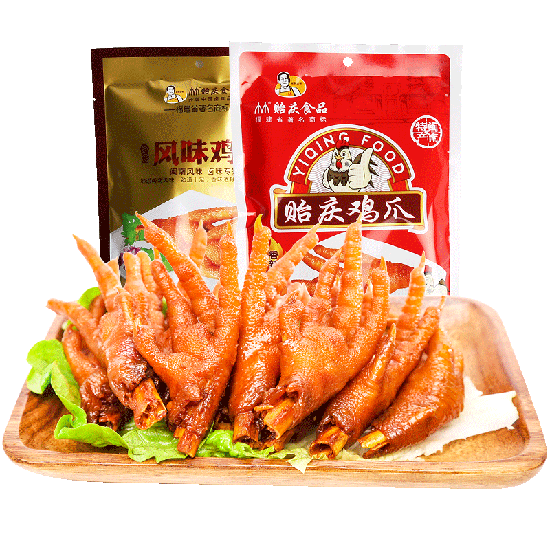 贻庆洪濑卤味凤爪香辣味鸡爪熟食特产超好吃的网红零食办公室零食