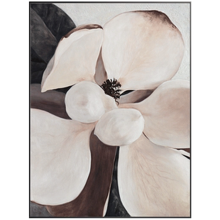 北欧风格客厅落地装饰画巨幅花卉油画现代简约大气沙发背景墙挂画