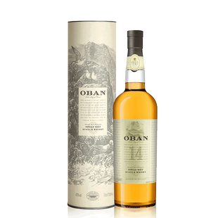 御玖轩 Oban 欧本14年单一麦芽苏格兰高地威士忌 进口洋酒700ml