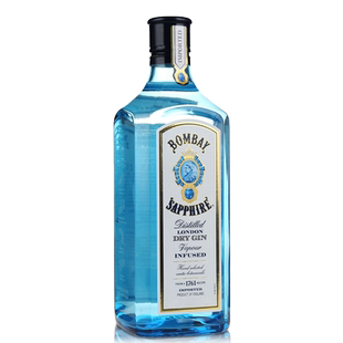 孟买蓝宝石金酒BOMBAY伦敦干毡酒杜松子鸡尾金汤力调酒基酒750ml