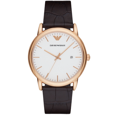 正品阿玛尼石英表经典简约男表