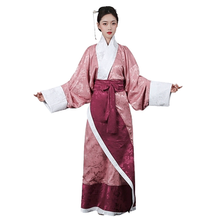 布许汉服马王堆曲裾袍复原礼服民族风传统战国袍服秦国交领非古装