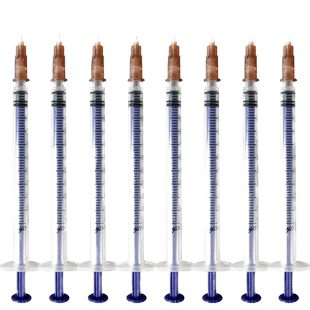 洪达一次性注射器医用无菌带针头1/2.5/5ml/20毫升针筒针管注射器