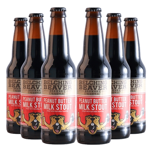 美国进口精酿啤酒 打嗝海狸花生酱牛奶世涛精酿啤酒