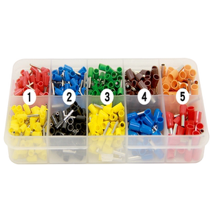 管型VE0508 E1008 E1508 E0308预绝缘冷压接线端子针型铜鼻子PLC