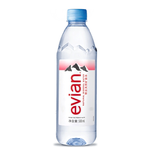 法国进口evian依云矿泉水330ml/500ml整箱高端天然饮用水官方正品