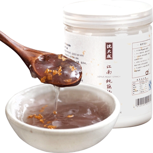 沈大成藕粉纯藕粉江南原味黑芝麻核桃粉羹营养早餐莲藕粉罐装