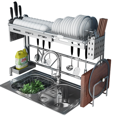 上方水池收纳不锈钢厨房