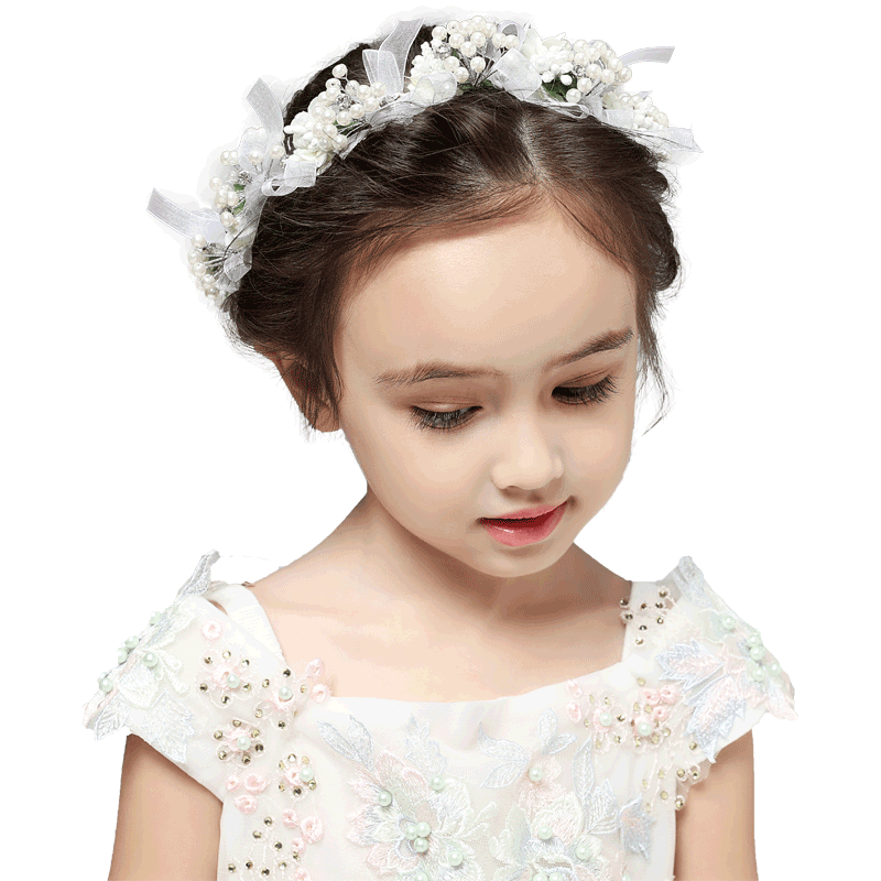 公主风花朵生日演出儿童发饰