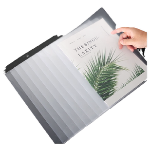 杰利 L型文件夹透明文件袋塑料单片夹A4文件套二页插页袋两页加厚磨砂特硬办公用品简历资料夹E310定制印LOGO