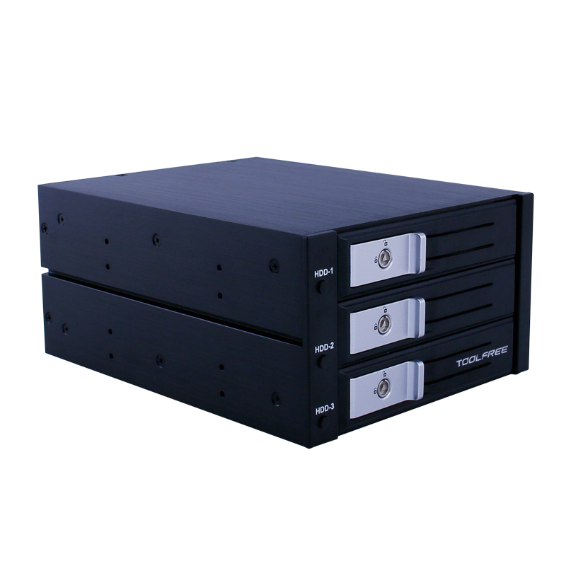 TOOLFREE MRA503 3.5寸硬盘 3盘位SATA/SAS 硬盘抽取盒